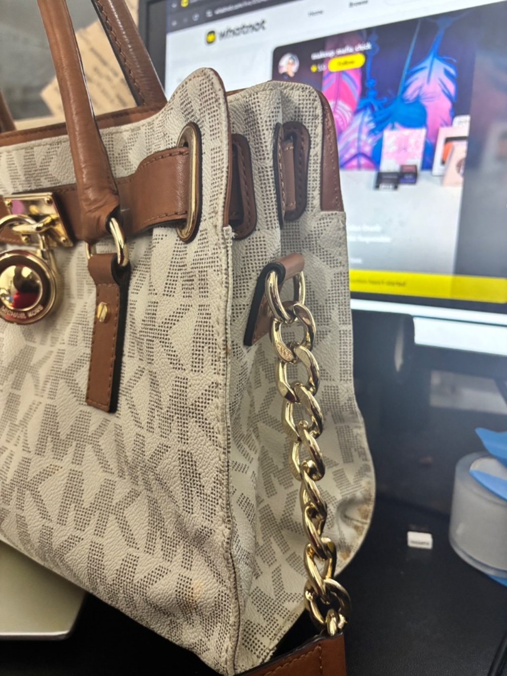 Michael Kors Hamilton Satchel - Picture 4 of 9